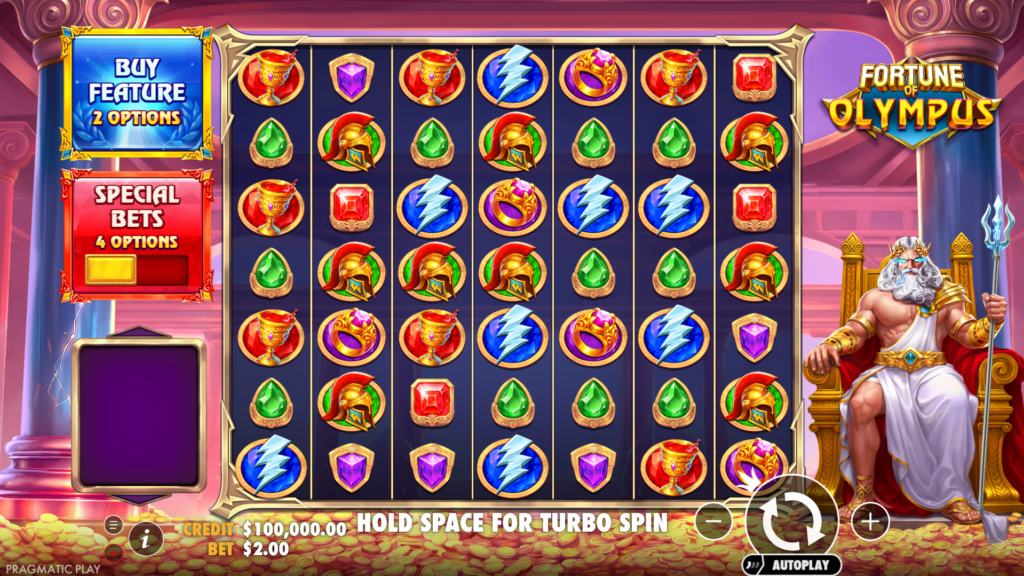 Fortune of Olympus Base Game Play