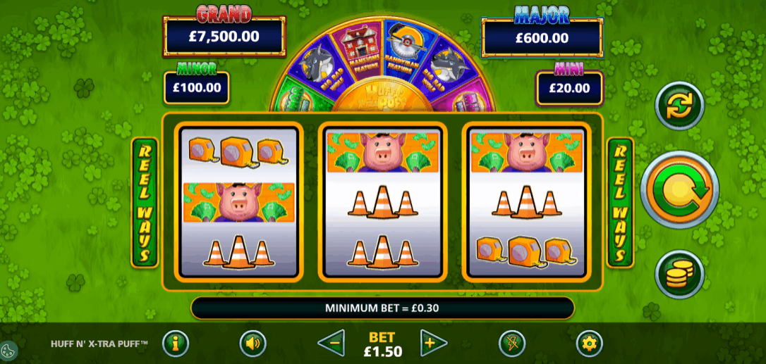 Huff n' Xtra Puff Base Game Play